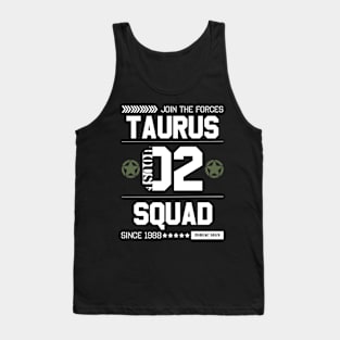 Zodiac Majesty Taurus Squad White Tank Top